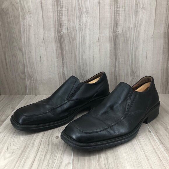 Giorgio Brutini Loafers Mens 12M Black Leather Slip On Shoes